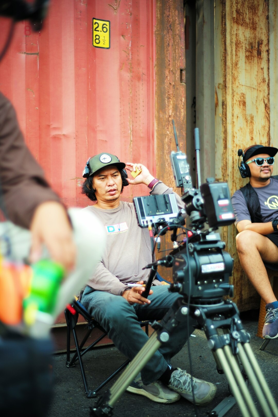 actor on set break